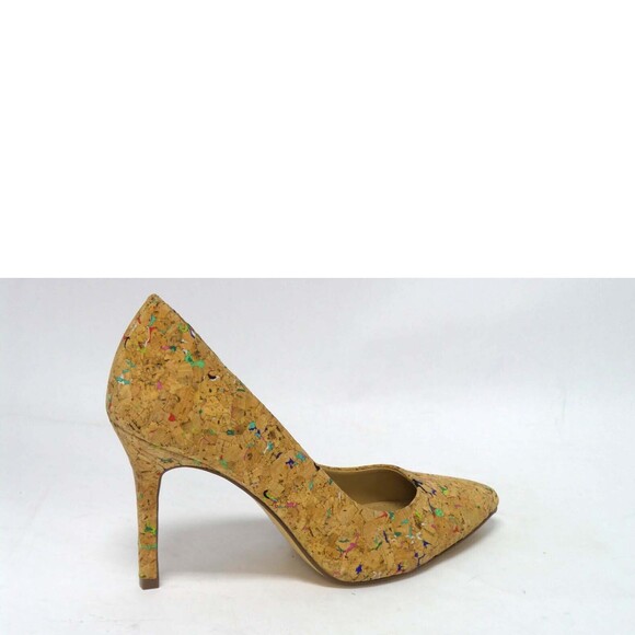 G.I.L.I. Shoes - G.I.L.I. Pointed Toe Pumps Jill Cork Multi - Medium